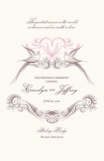 Lovebirds Birds and Butterflies Wedding Programs