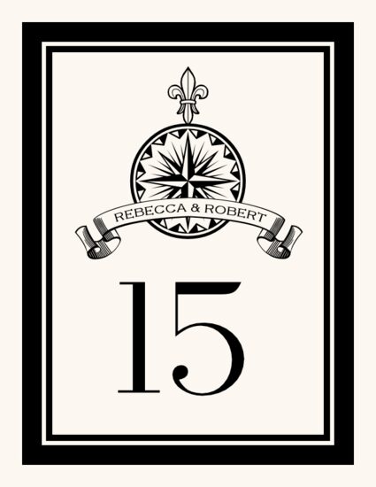 Fleur-de-lis Compass Banner