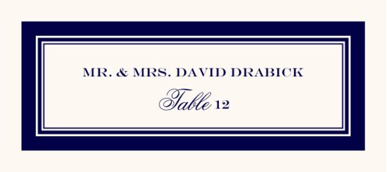 Old Script and Engravers Contemporary and Classic Place Cards