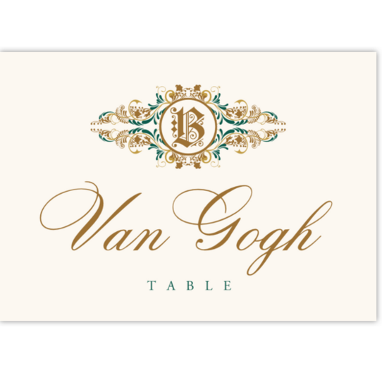 Paisley Power Circle Contemporary and Classic Table Names