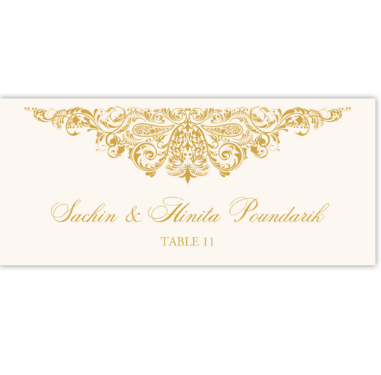 Paisley Power Indian/Hindu Inspired Wedding Place Cards