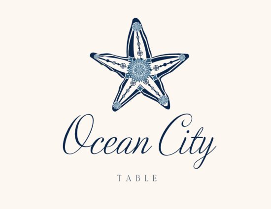 Paisley Ocean Table Names Beach, Seashell, and Fish Table Names