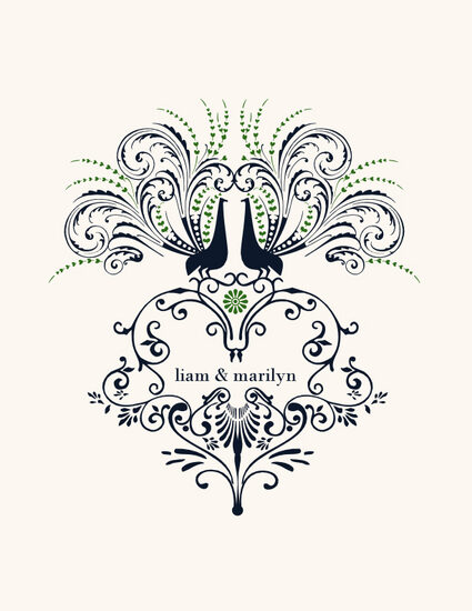 Passionate Peacock Birds and Butterflies Thank You Notes