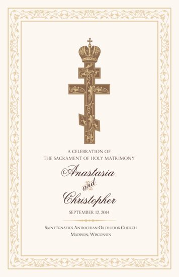 Russian Orthodox Ornate Byzantine Cross Greek/Russian Orthodox Wedding Programs