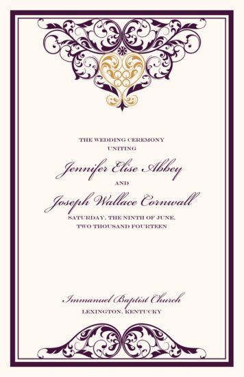 Sankofa Heart African Wedding Programs