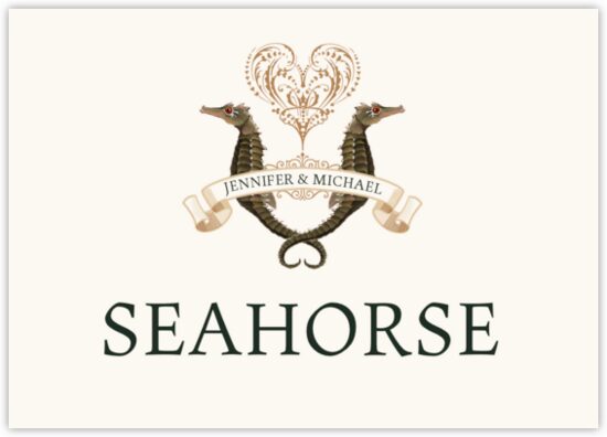 Seahorse Love Beach, Seashell, and Fish Table Names