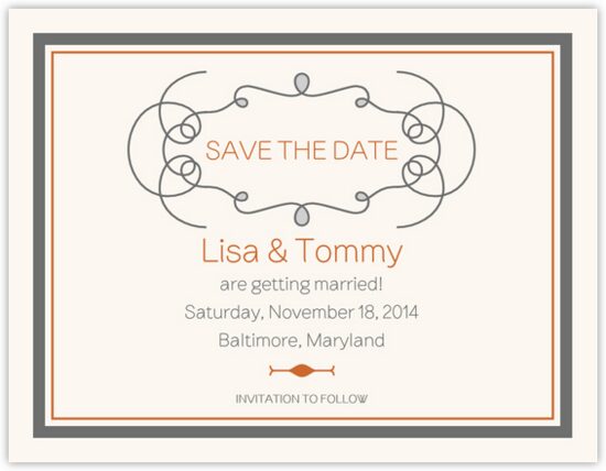 Brownstone Monogram 15 Contemporary and Classic Save the Dates
