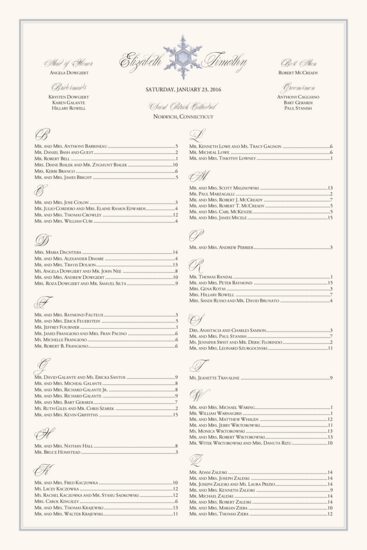 Snowflake 01 Winter and Holiday Seating Charts