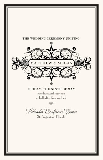 Time Traveler Contemporary and Classic Wedding Programs