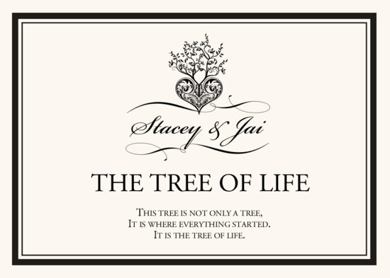 Tree of Life Heart Contemporary and Classic Memorabilia Cards