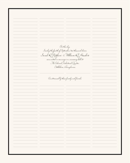 All Signatures Contemporary and Classic Wedding Certificates