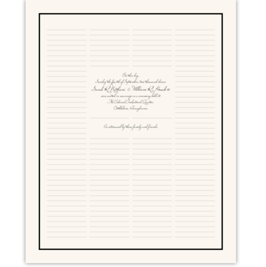 All Signatures Contemporary and Classic Wedding Certificates