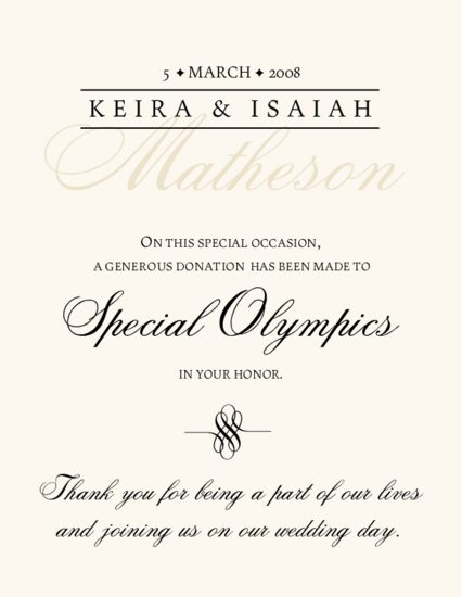 Classic 9 Contemporary and Classic Donation Cards