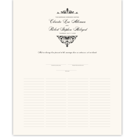 Abbey Cocktail 02 Contemporary and Classic Wedding Certificates