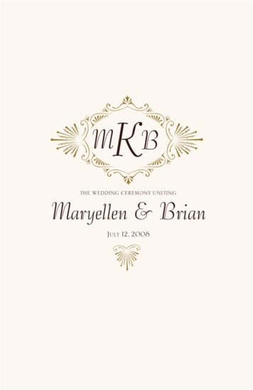 Carmine Tango Monogram Contemporary and Classic Wedding Programs