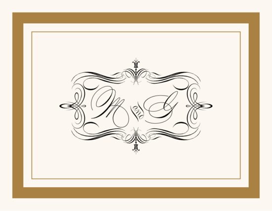 Compendium Monogram Contemporary and Classic Thank You Notes