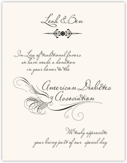Miss LeGatees Correspondence Contemporary and Classic Donation Cards