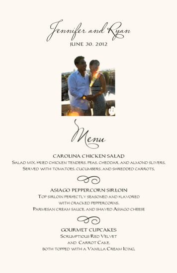 Big Dreams Photo Menus