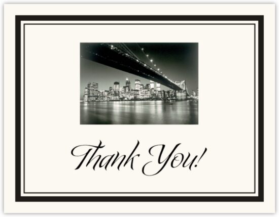 Going Downtown Photo Thank You Notes