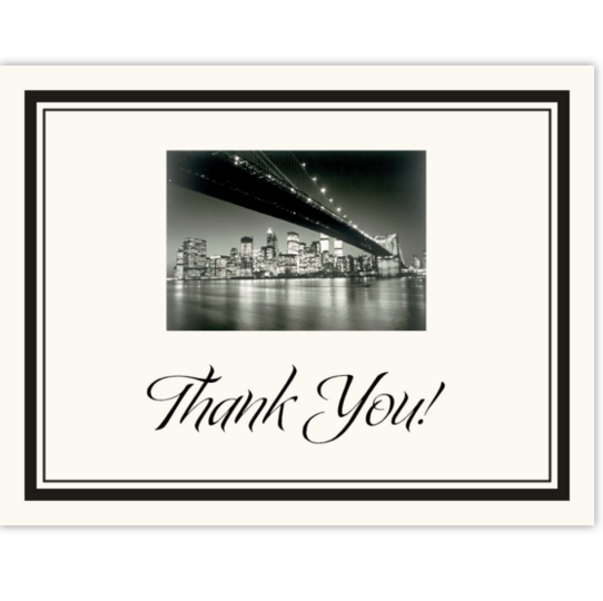Going Downtown Photo Thank You Notes