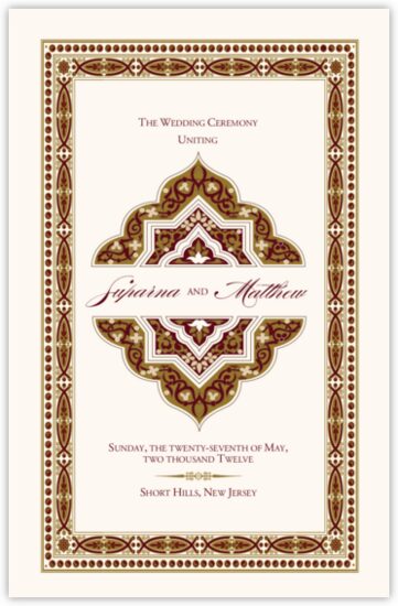Dharma-Serenity Indian/Hindu Wedding Programs