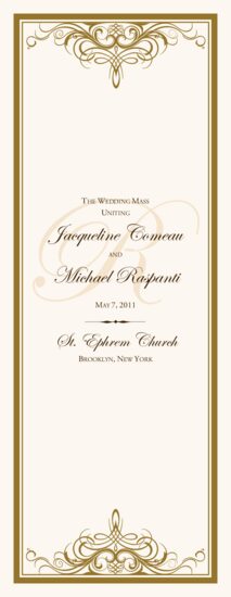 Flirty Eyes Top & Bottom Contemporary and Classic Wedding Programs