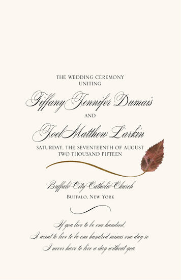 Ironwood Wispy Leaf Autumn/Fall Leaves Wedding Programs