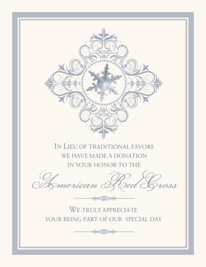 Snowflake Pattern 07 Winter, Snowflake, and Holiday Donation Cards