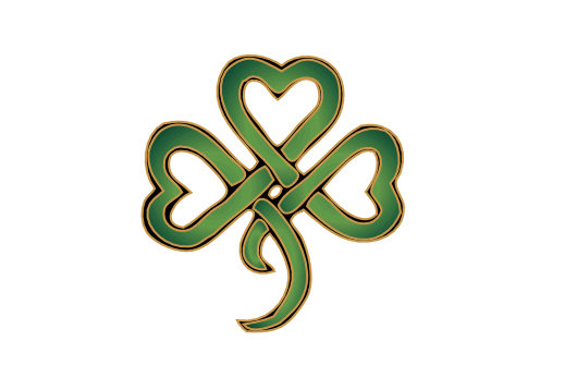 Cultural Illustrations Irish Shamrock Twist Artwork