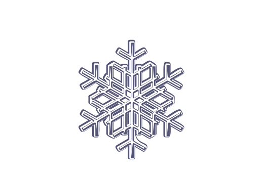 Winter and Holiday Snowflake Drawing 05 Artwork