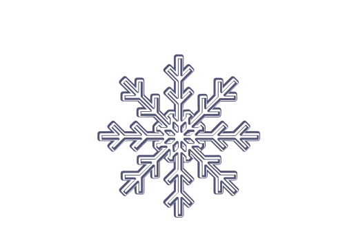 Winter and Holiday Snowflake Drawing 07 Artwork