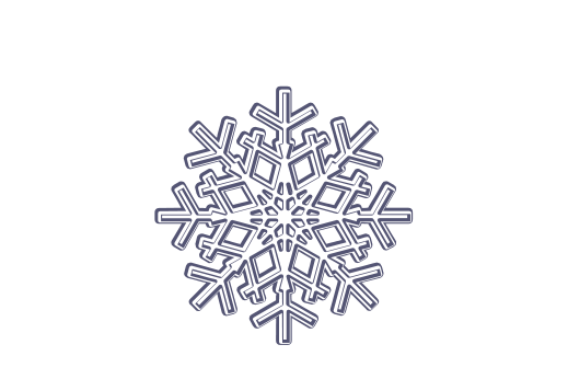 Winter and Holiday Snowflake Drawing 11 Artwork