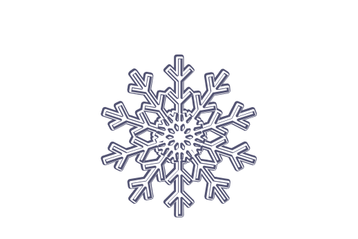 Winter and Holiday Snowflake Drawing 13 Artwork