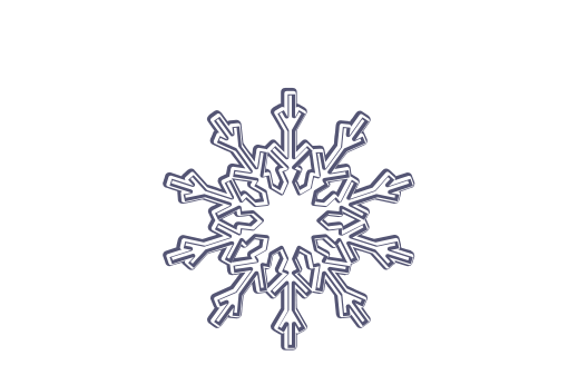 Winter and Holiday Snowflake Drawing 15 Artwork