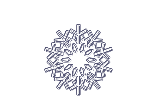 Winter and Holiday Snowflake Drawing 17 Artwork