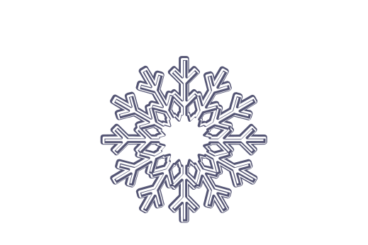 Winter and Holiday Snowflake Drawing 19 Artwork