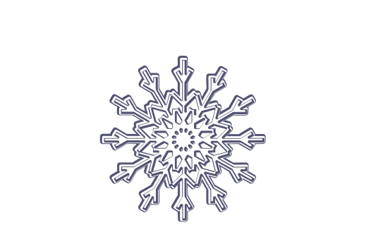 Winter and Holiday Snowflake Drawing 21 Artwork