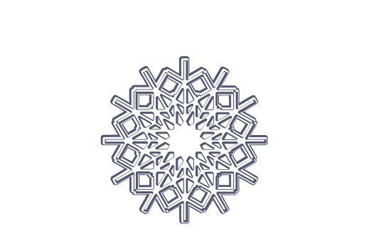 Winter and Holiday Snowflake Drawing 23 Artwork