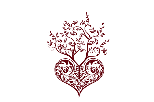 Cultural Illustrations Tree Of Life Heart Artwork