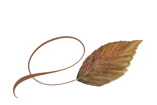 Spring Flowers, Autumn Leaves, Grapes Twisty Walnut Leaf Artwork