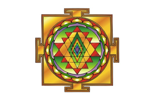 Cultural Illustrations Yantra (colored) Artwork