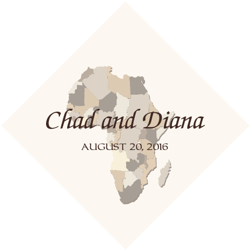 African American Wedding Favor Tags With Adinkra African Wedding