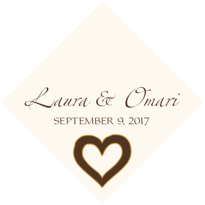 African American Wedding Favor Tags With Adinkra African Wedding