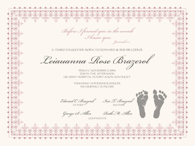 Baby Birth Certificate Unique Baby Certificate Birth