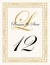Traditional Monogram 01 Anniversary Table Numbers