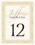 Traditional Monogram 02 Anniversary Table Numbers