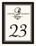 Adore Monogram 05 Contemporary and Classic Table Numbers