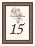 Map of Africa African Inspired Table Numbers