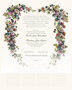 Antique Pinks Heart Flower Wedding Certificates