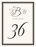 Avalon Monogram 02 Contemporary and Classic Table Numbers